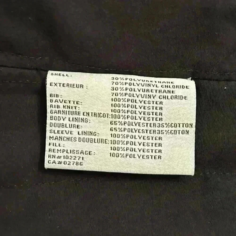 Columbia Distressed Vintage Vegan Faux Leather Lined BikerJacket Coat Mens XL - Picture 11 of 15